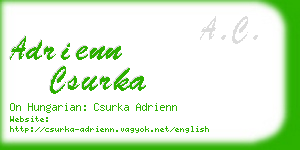 adrienn csurka business card